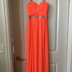 Coral Formal Dress -David's Bridal City Triangles